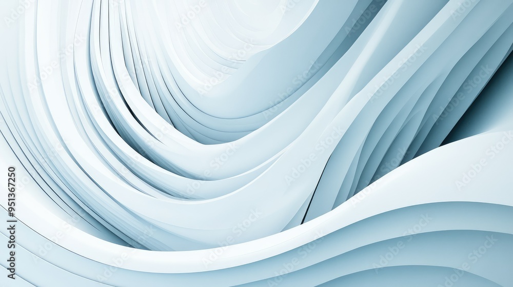 Poster abstract background with serene smooth lines