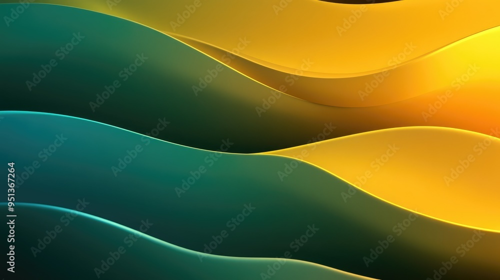 Poster abstract background with serene smooth lines