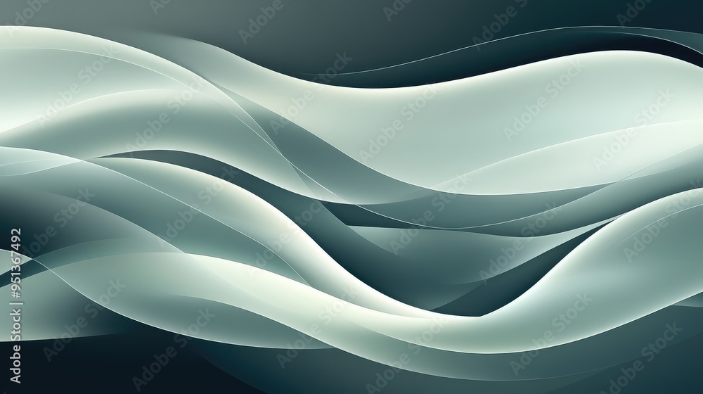 Poster abstract background with serene smooth lines