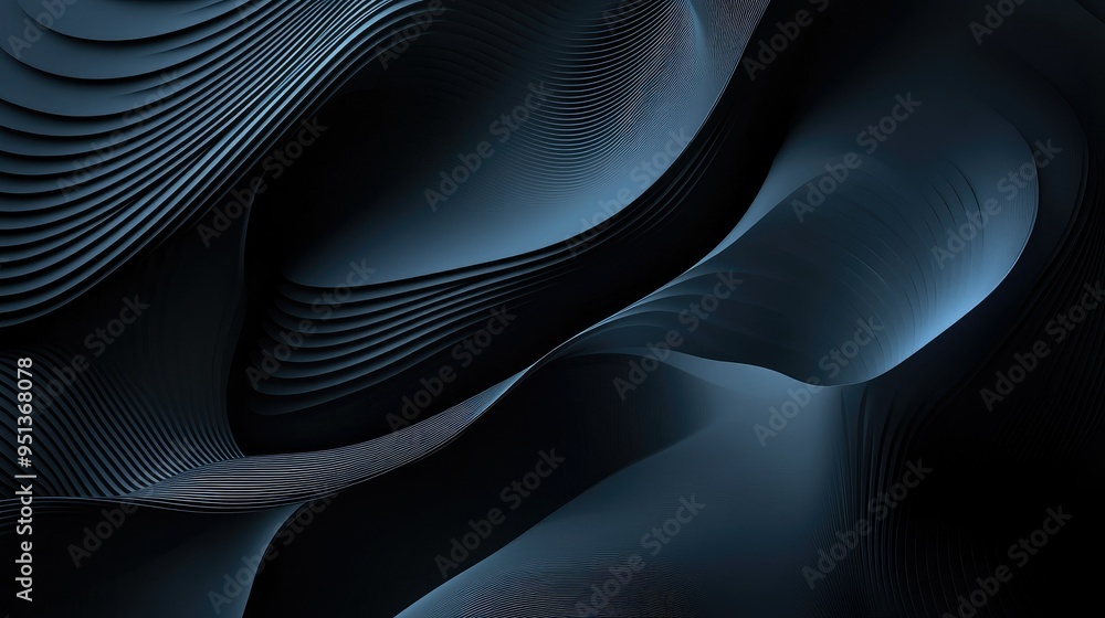 Aufkleber abstract background with serene smooth lines