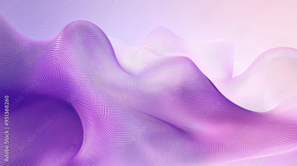 Poster abstract background with serene smooth lines