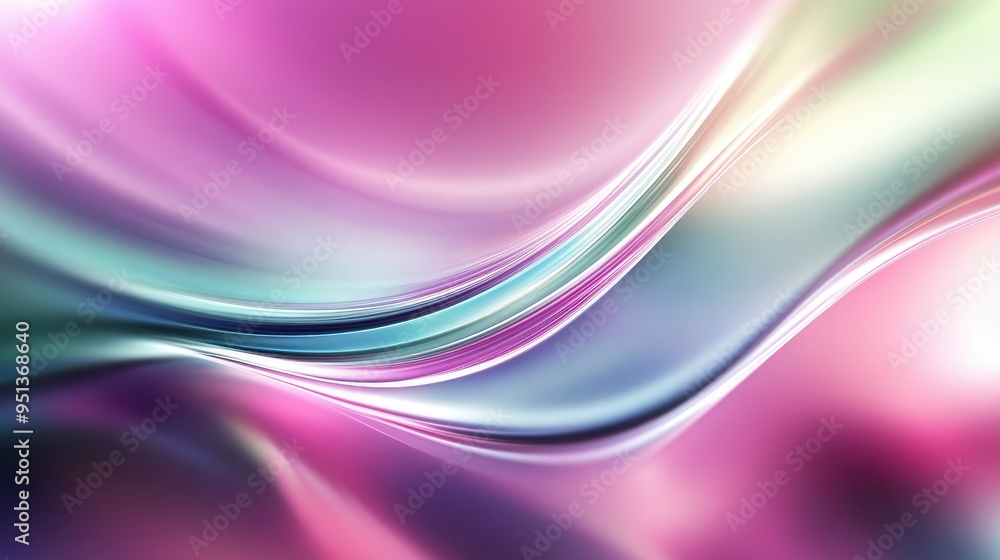 Poster abstract background with serene smooth lines
