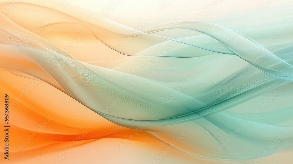 Poster abstract background with serene smooth lines