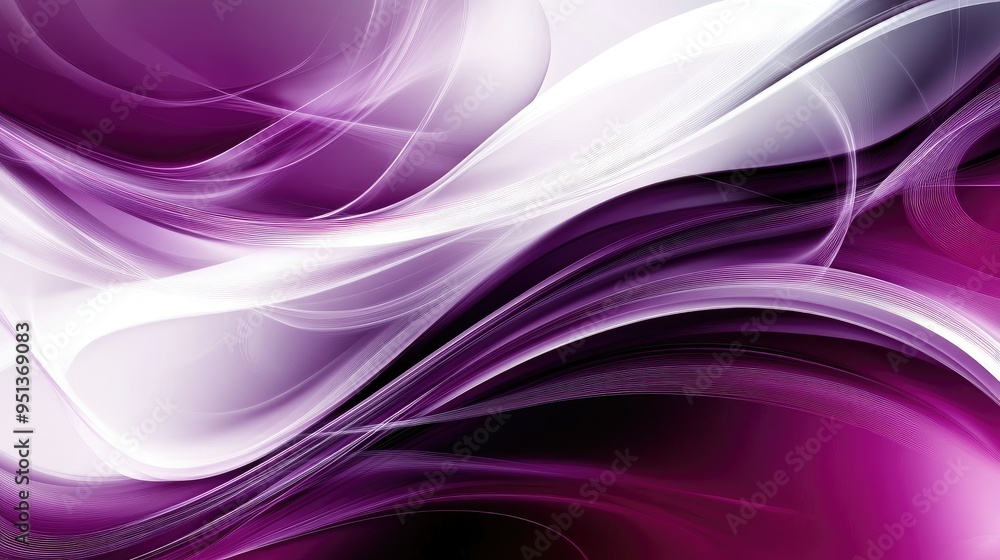 Poster abstract background with serene smooth lines