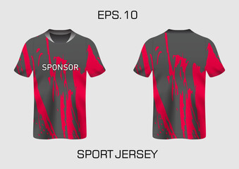 grunge abstract stripes mockup sport t-shirt design for football, racing, e sports, running design kit