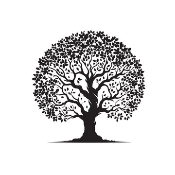 recommend clip art: tree silhouette vector