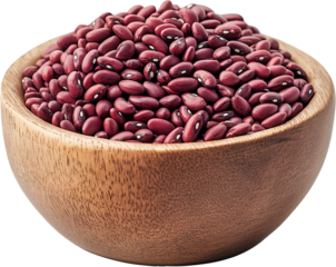Velvet bean vegetable isolated, Tropical Legume Clipart -  Velvet Bean in a wooden bowl illustration
