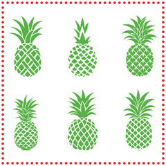 Sweet and Stylish  Pineapple Silhouettes to Enhance Your Creations