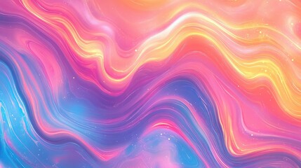 Obraz premium Abstract neon liquid wavy background. Liquid art, marbling texture