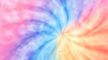 Abstract Pastel Swirl Background Pink Blue Orange  Yellow Gradient