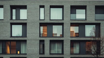 Fototapeta premium Arch details of modern apt bldg.