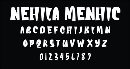 Nehila Menhic Handmade Display Font.