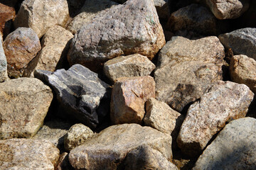 A field of large rocks