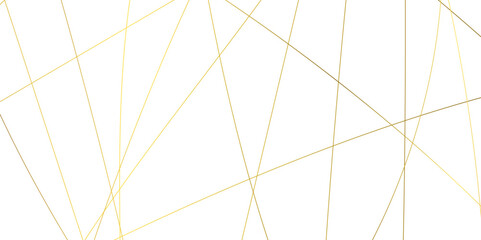 Obraz premium Geometric white background with golden diagonal lines. seamless random chaotic digital line business concept. abstract golden stroke lines vector background texture. modern technology art design.