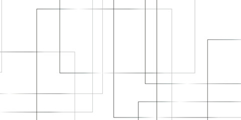 Geometric white background with gray rectangle shape strokes lines pattern texture. seamless random chaotic digital line business concept. abstract gray stroke lines vector background.