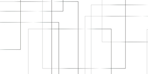 Geometric white background with gray rectangle shape strokes lines pattern texture. seamless random chaotic digital line business concept. abstract gray stroke lines vector background.