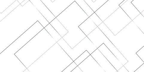 Geometric white background with gray rectangle shape strokes lines pattern texture. seamless random chaotic digital line business concept. abstract gray stroke lines vector background.