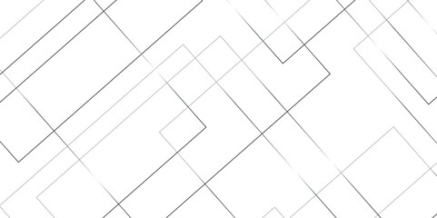 Geometric white background with gray rectangle shape strokes lines pattern texture. seamless random chaotic digital line business concept. abstract gray stroke lines vector background.