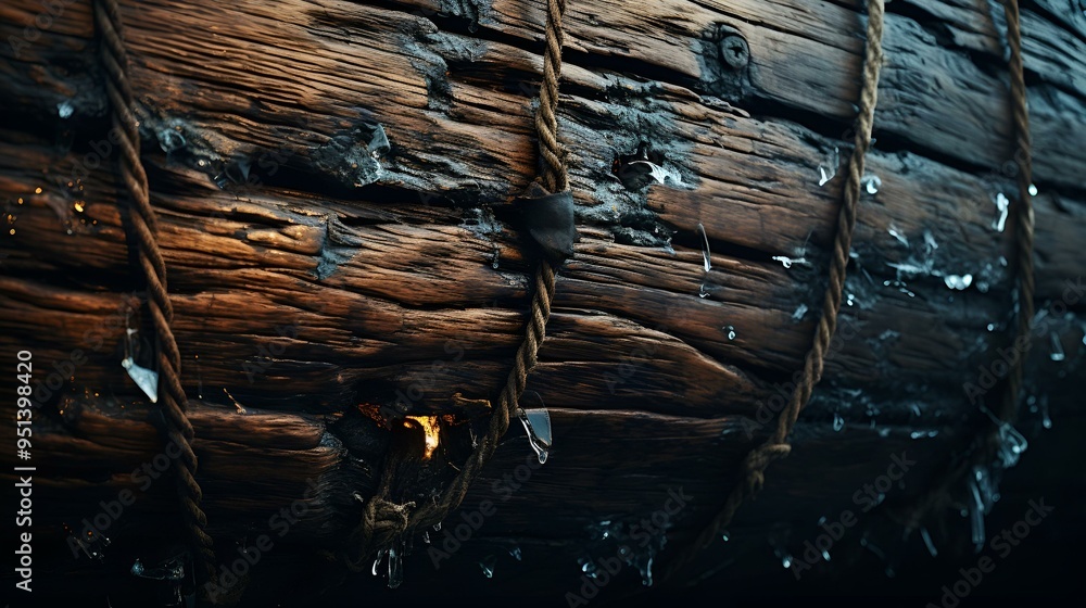 Poster a close up of a log.