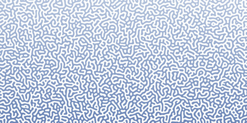 Abstract Reaction-diffusion or Turing pattern natural texture in coral blue gradient colour scheme. Linear design with biological shapes. Organic lines in memphis. abstract turing organic wallpaper.	
