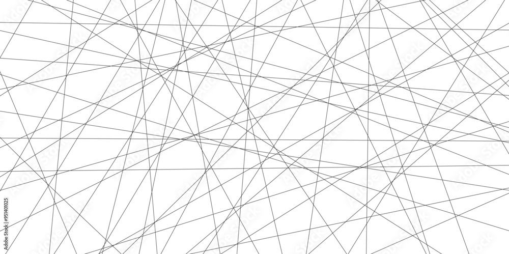Fototapete Abstract black lines with white background. Creative and geometric shape with luxury pattern and paper texture design. abstract background with stripes for website design Technology background.	
