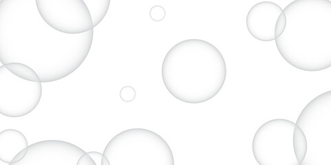 Abstract background with circle white abstract geometric background with soft light white paper circles in design .Gray abstract. Modern design background for report and project presentation template.