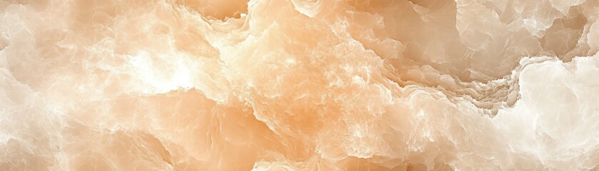 Fototapeta premium Abstract cloud-like texture with soft warm tones creating a dreamy, ethereal atmosphere perfect for backgrounds and creative designs.