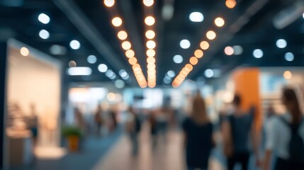 Naklejka premium Expo defocused, presentation focused.
