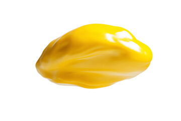 Fototapeta premium Floating Yellow Bell Pepper, Glossy Studio Shot