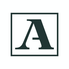Letter A professional logo design vector illustration