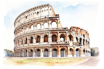 Obraz premium Architecture colosseum building landmark.