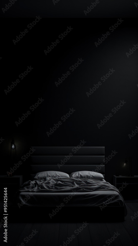 Sticker black aesthetic wallpaper bedroom black furniture.