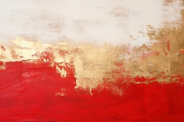 Obraz premium Abstract red white gold background backgrounds painting texture.