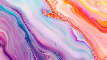 Obraz premium Vibrant Swirling Colors, an abstract fluid art piece showcasing dynamic movements, rich textures, and a harmonious blend of hues, inviting viewers into a colorful dreamscape.