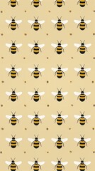 Bee pattern backgrounds animal.