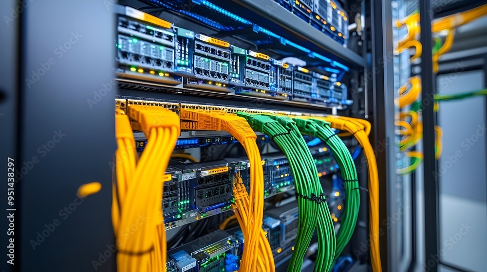 Poster interconnected network switch cluster providing high speed data communication and robust infrastruct