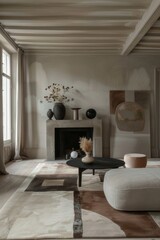 neutral muted rug 