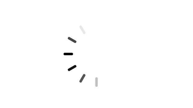 Loading circle icon animation on white background. Loading concept icon.