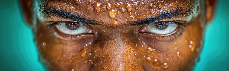 A college basketball player shows determination while preparing to shoot a free throw