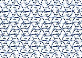 white and blue background abstract doodle art seamless geometric pattern with triangles