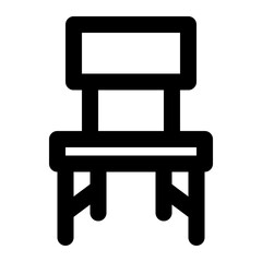 chair, seat, classroom, school, equipment outline icon