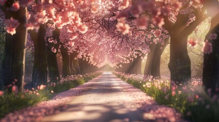 Cherry Blossom Pathway