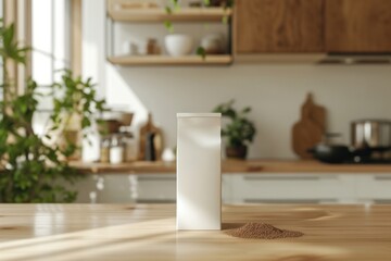 Obraz premium Packaging group set kitchen table flooring.