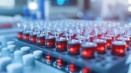 Obraz premium Synthetic biology in developing bio-compatible materials for implants, medical innovation, biomaterials