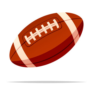 recommend clip art: American football ball vector isolated illustration