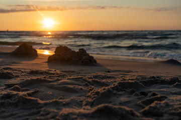 Sunset at beachs