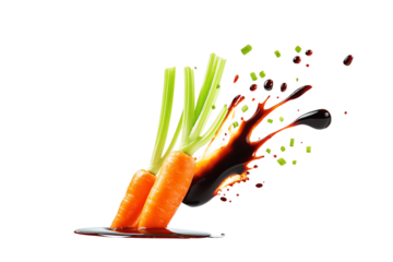Dynamic Baby Carrots with Balsamic Glaze Splash