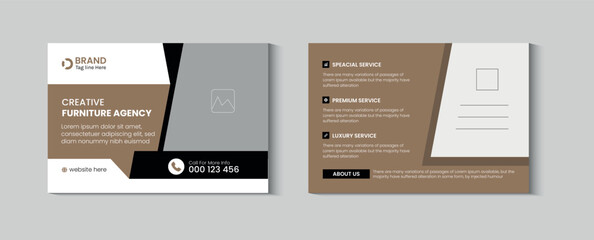 Corporate marketing agency postcard business Layout Eddm template