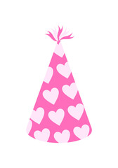 Patterned Party Hat Illustration