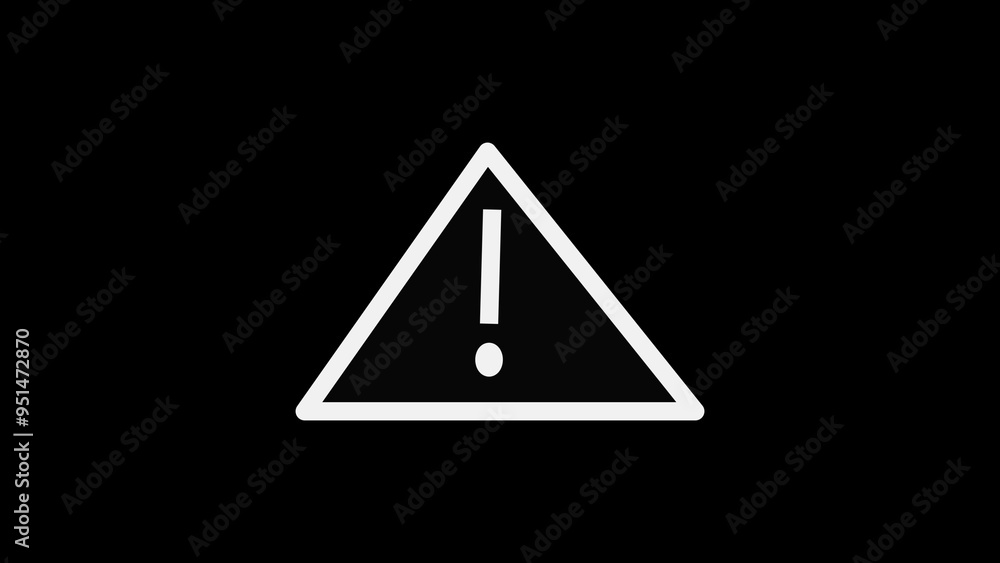 Wall mural Danger triangle icon. Exclamation marks and caution warning sign . Alert warn in triangle. Road sign alert